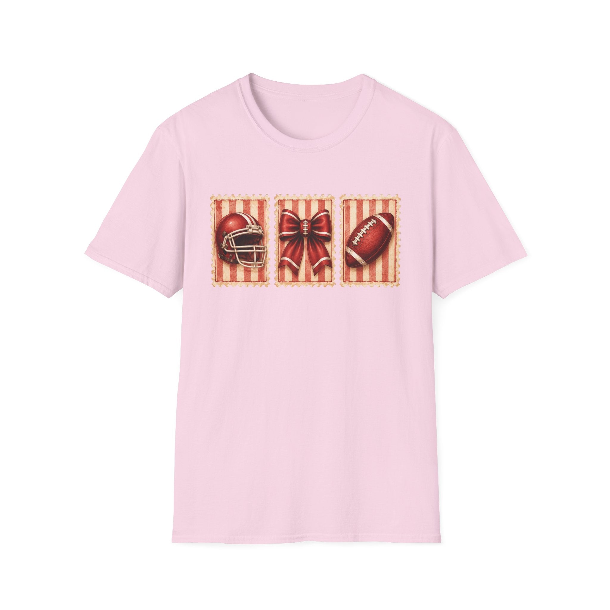 3 Red Stamp Design T-Shirt