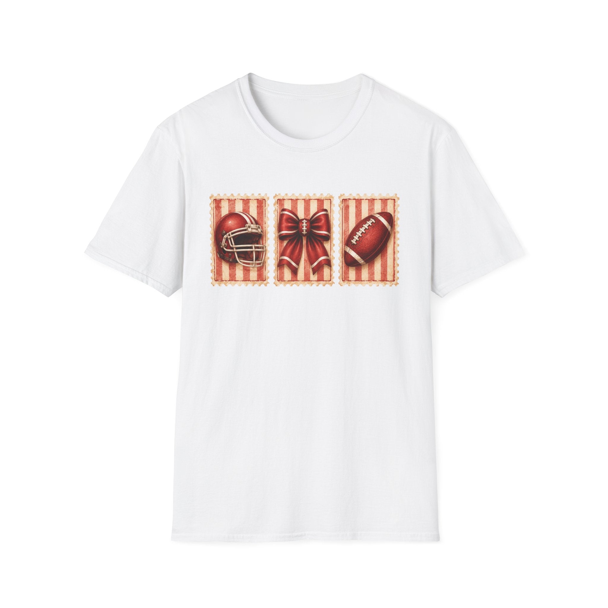 3 Red Stamp Design T-Shirt