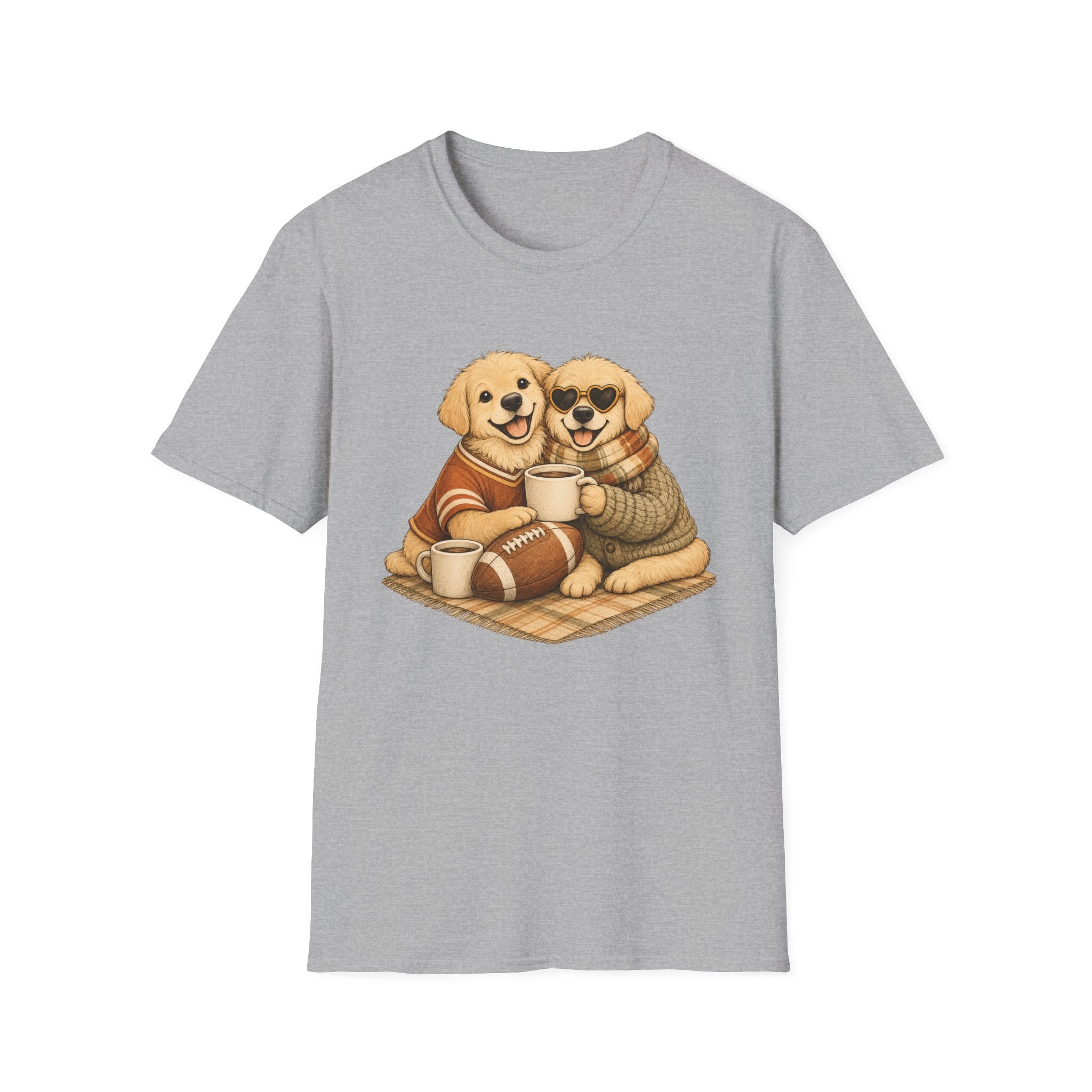 2 Dogs on blanket T-Shirt