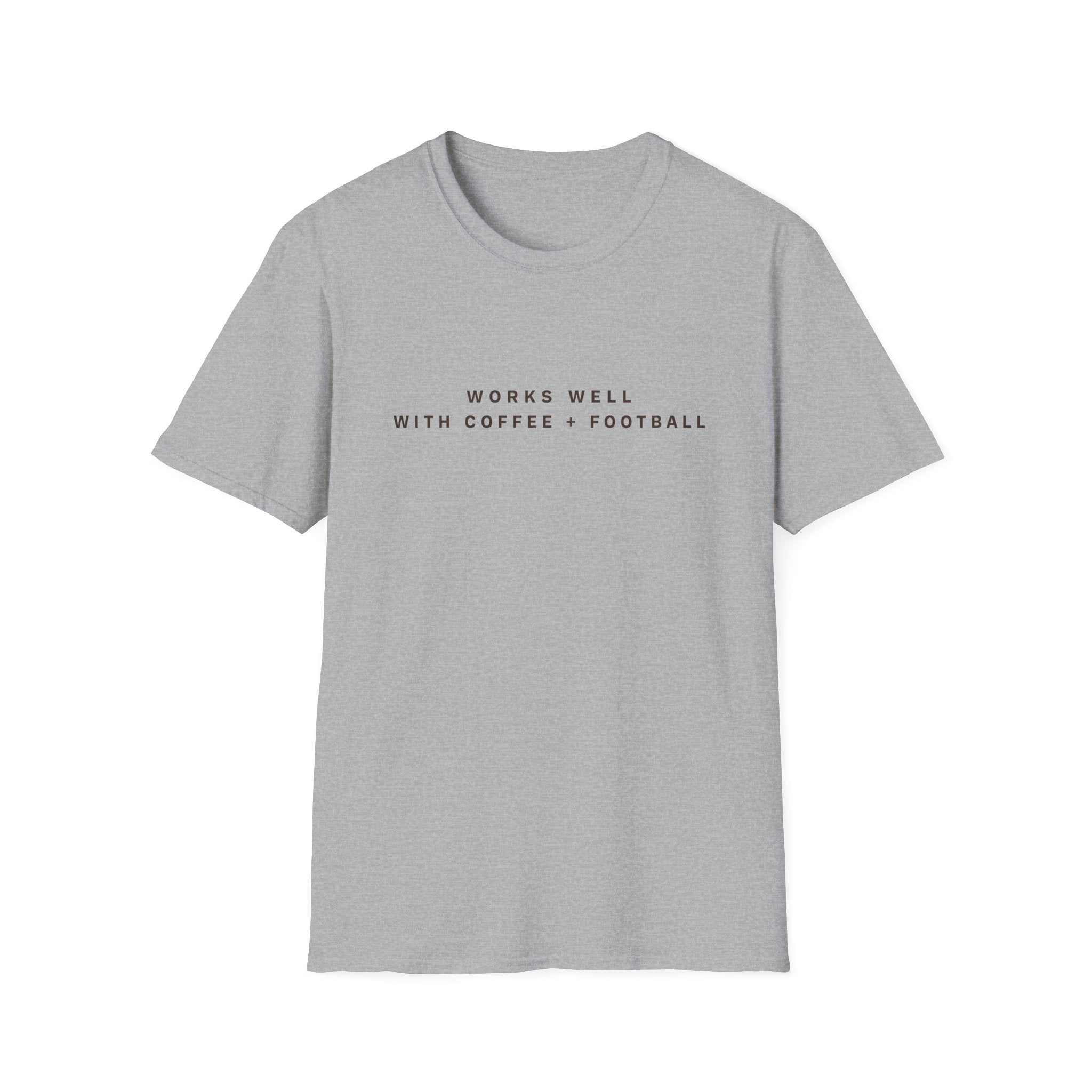 Works Well with Coffee + Football T-Shirt