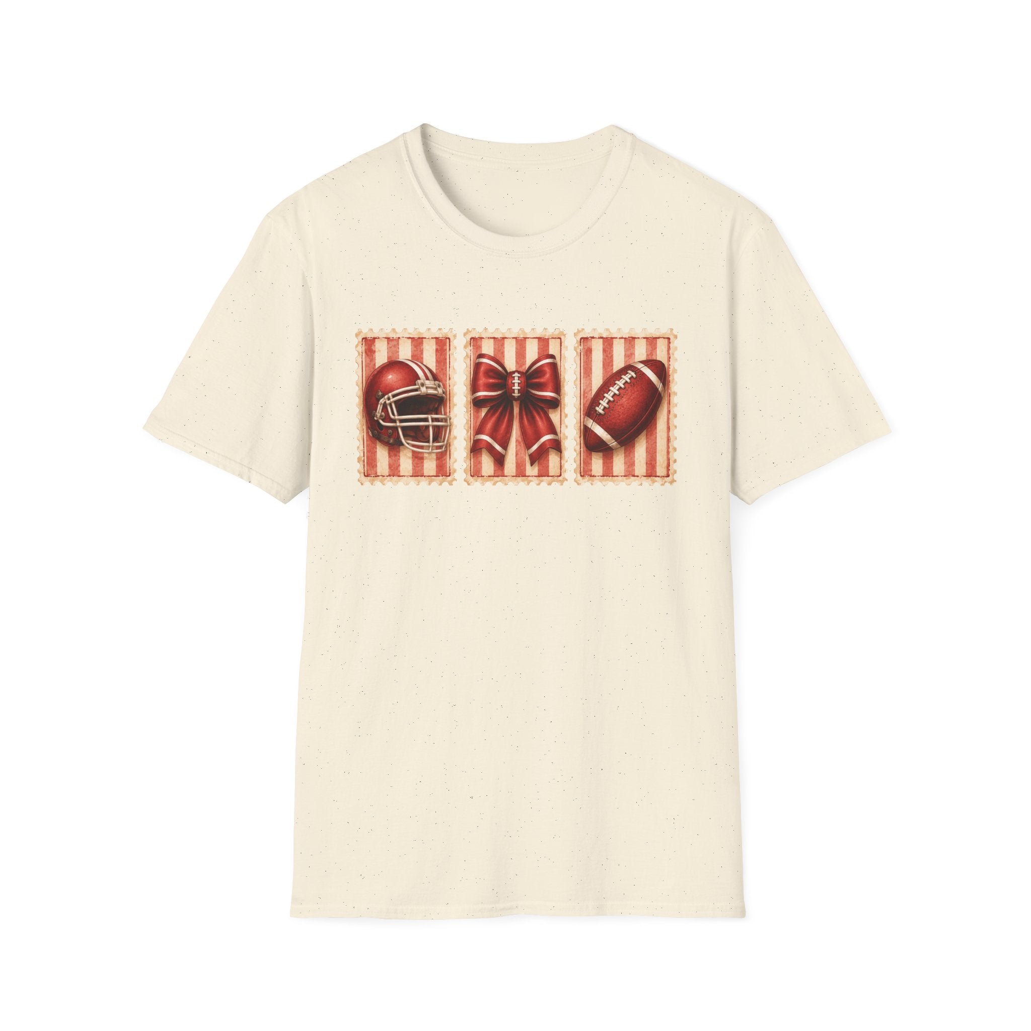 3 Red Stamp Design T-Shirt