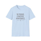 Sunday, Coffee, Football T-Shirt