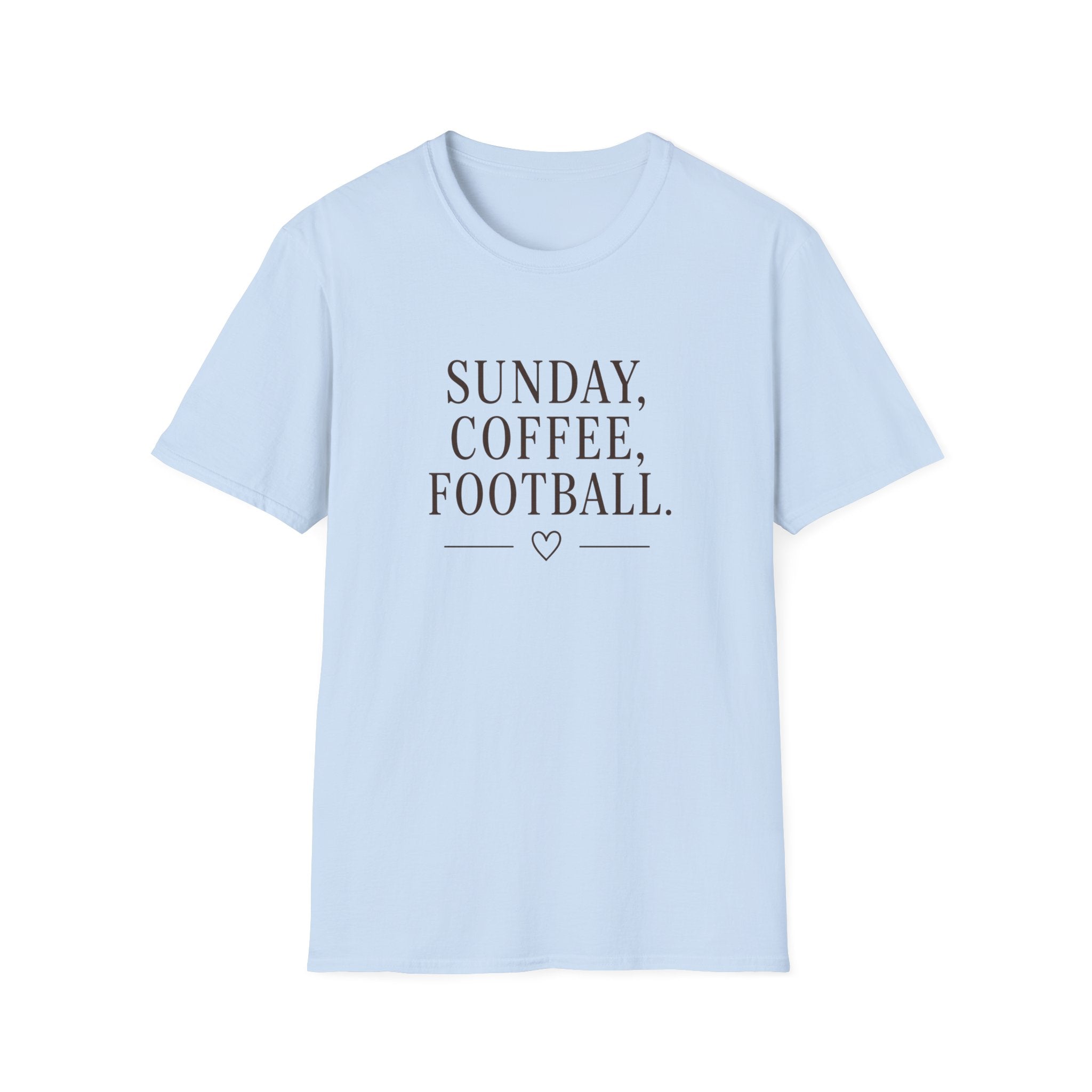 Sunday, Coffee, Football T-Shirt