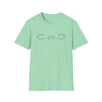 2 Coffee Cups linking to Football T-Shirt