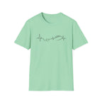 Heartbeat with Heart & Football T-Shirt