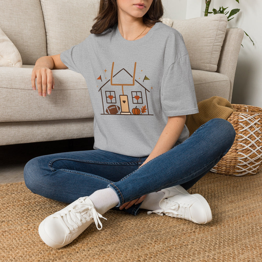 Home, Football, Pumpkin T-Shirt