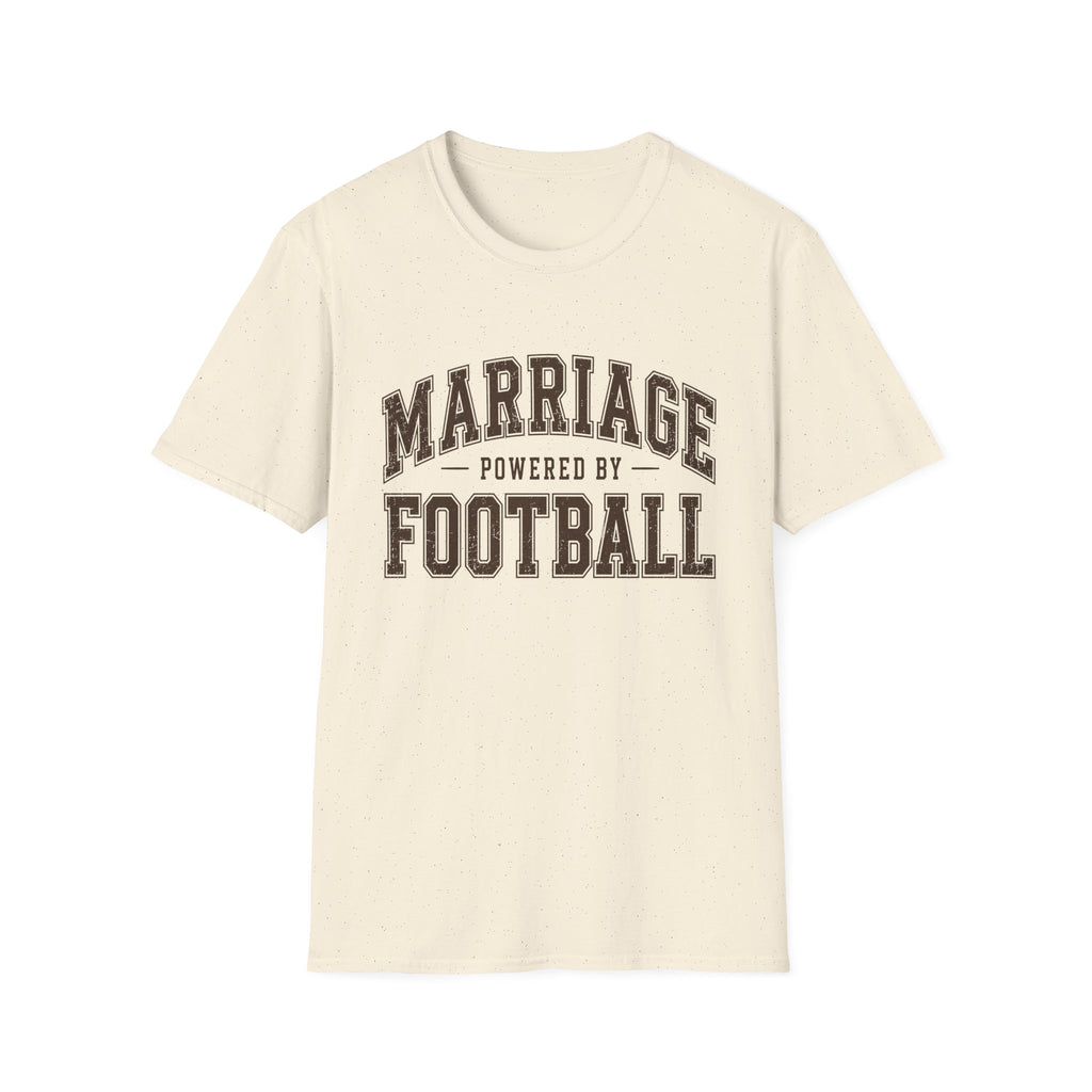 Marriage Powered by Football T-Shirt