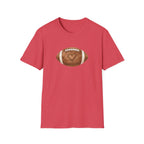Football with Heart Stitching T-Shirt