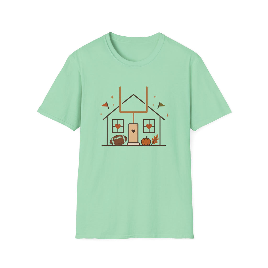 Home, Football, Pumpkin T-Shirt