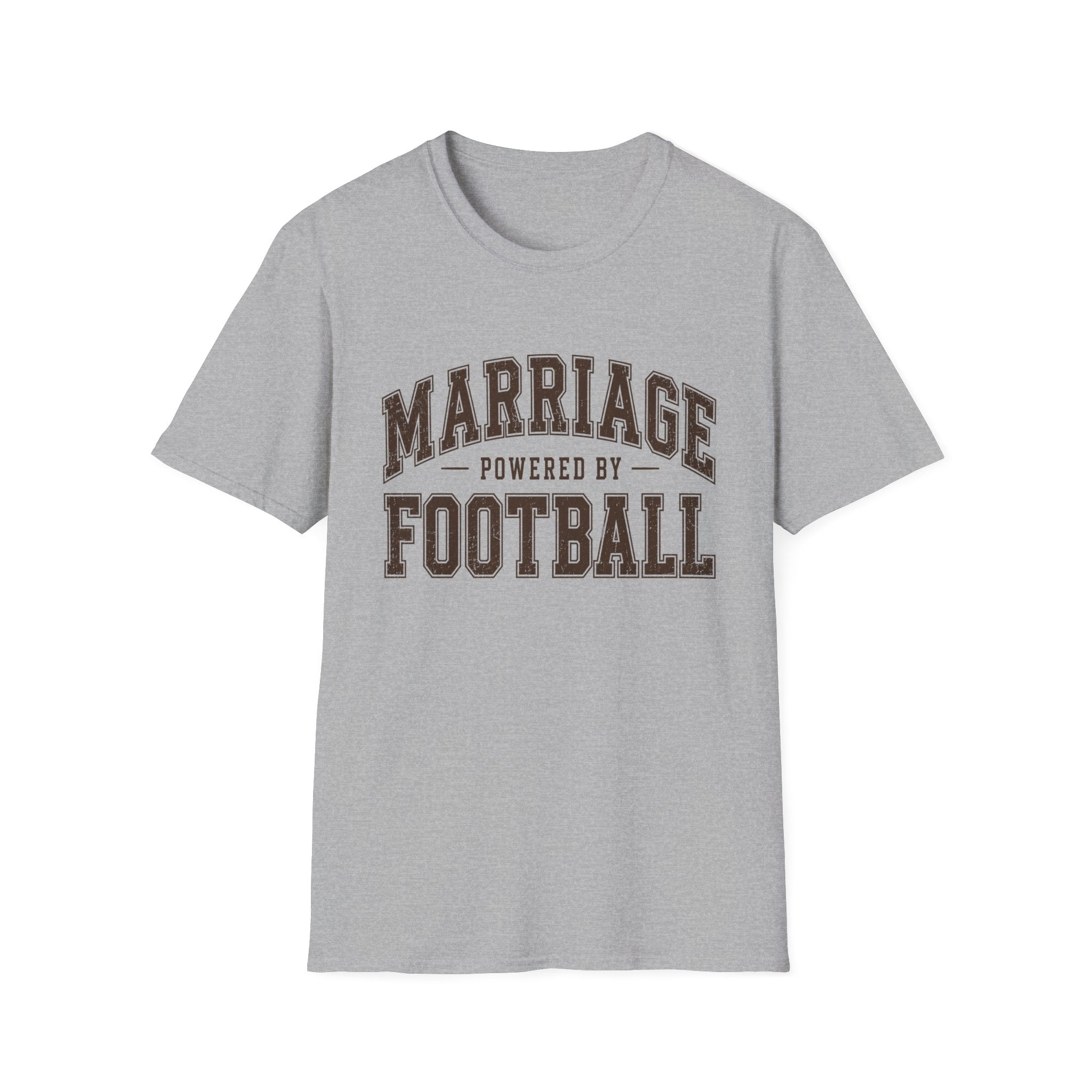 Marriage Powered by Football T-Shirt