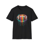 Football Dripping Colorful Paint T-Shirt