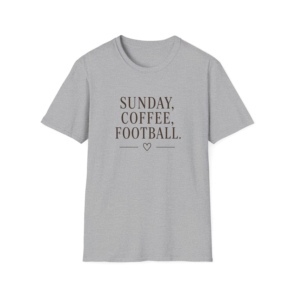 Sunday, Coffee, Football T-Shirt