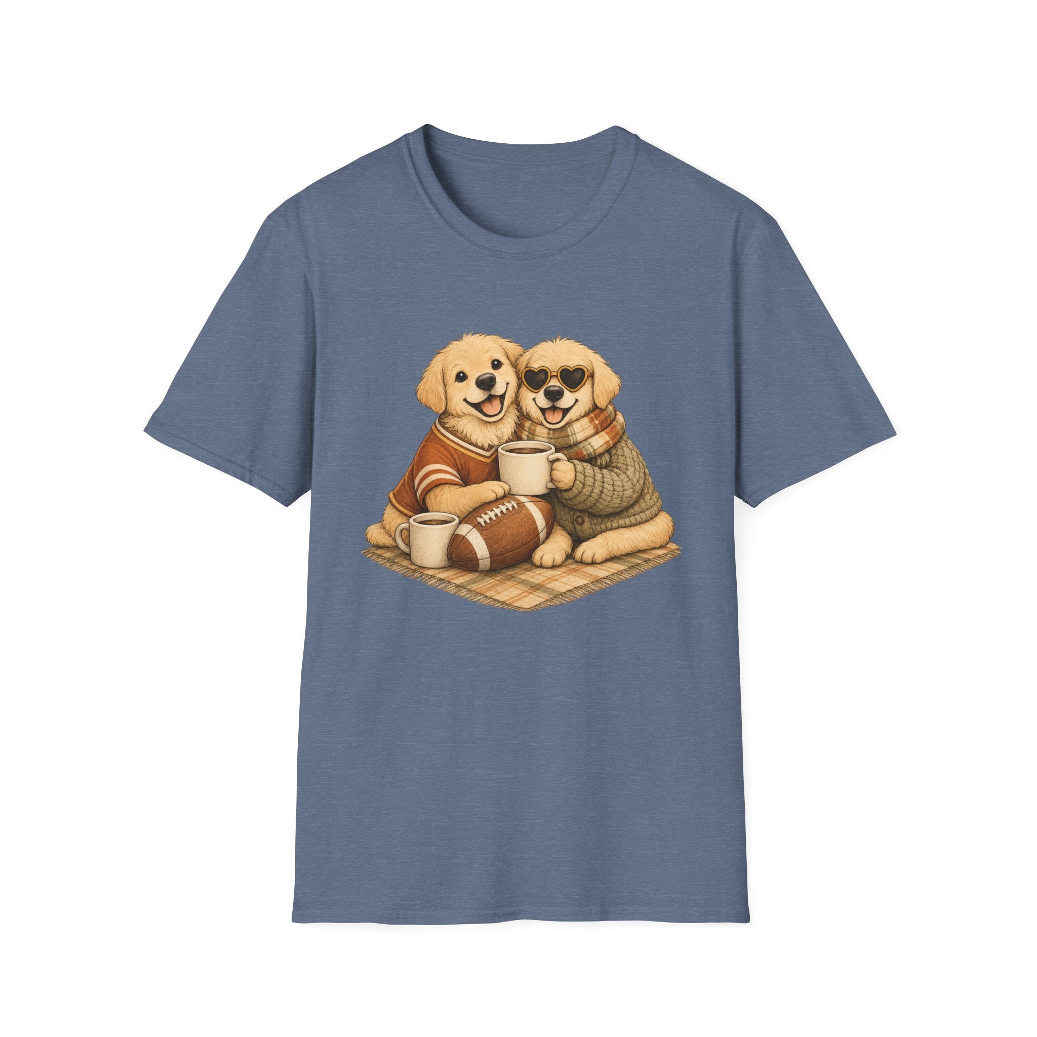 2 Dogs on blanket T-Shirt