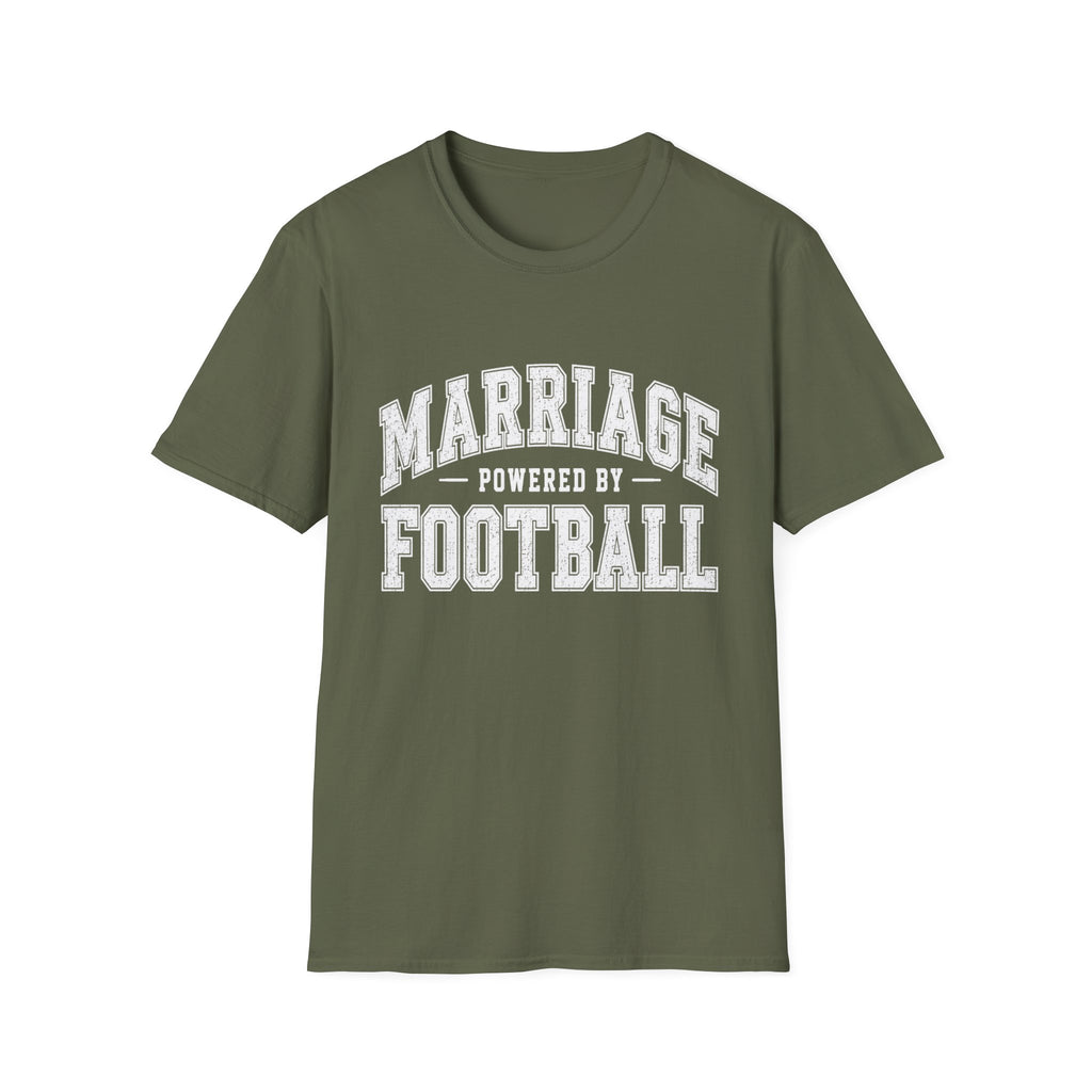 Marriage Powered by Football T-Shirt