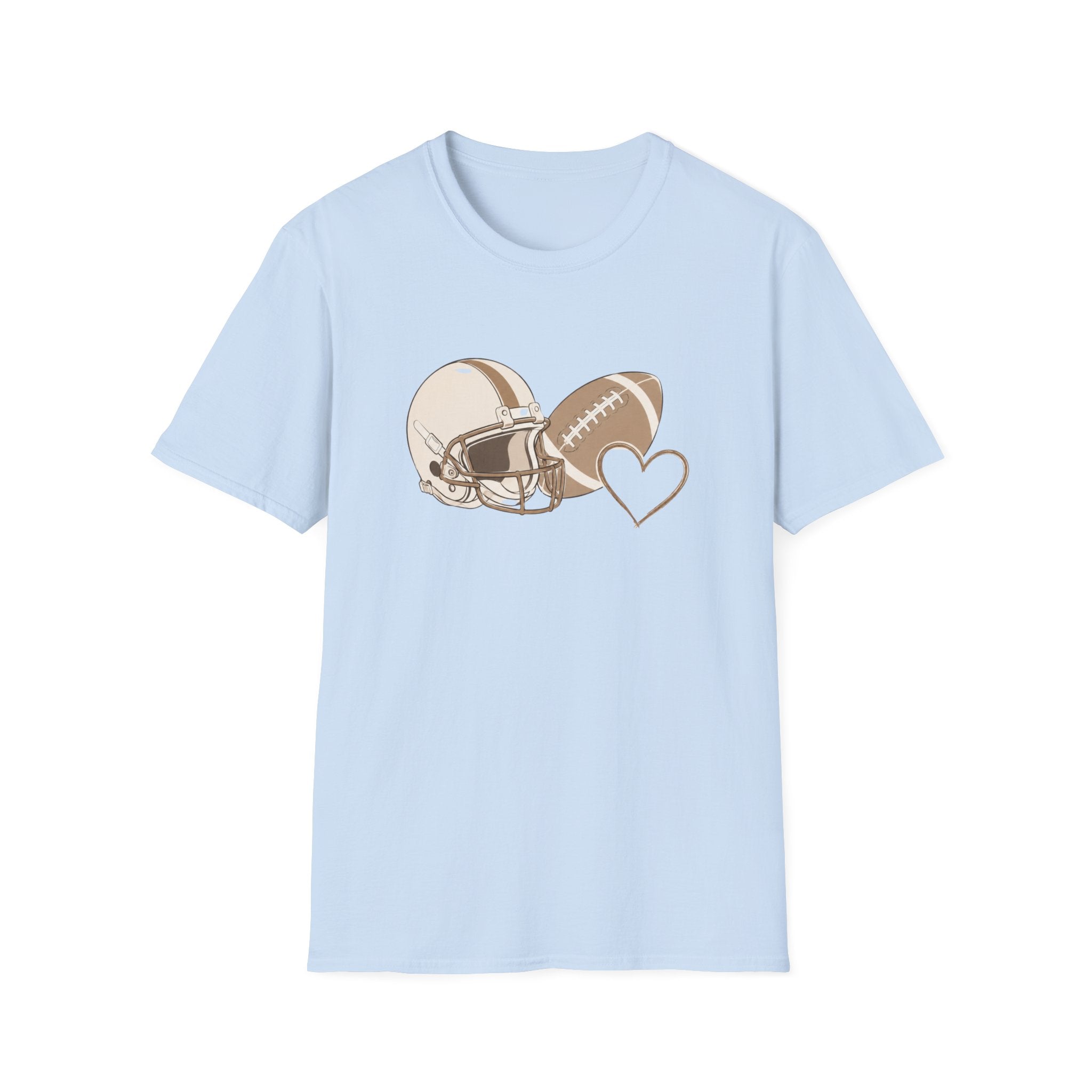 Football, Helmet, Heart T-Shirt