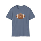 Football with Heart Stitching T-Shirt