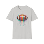 Football Dripping Colorful Paint T-Shirt