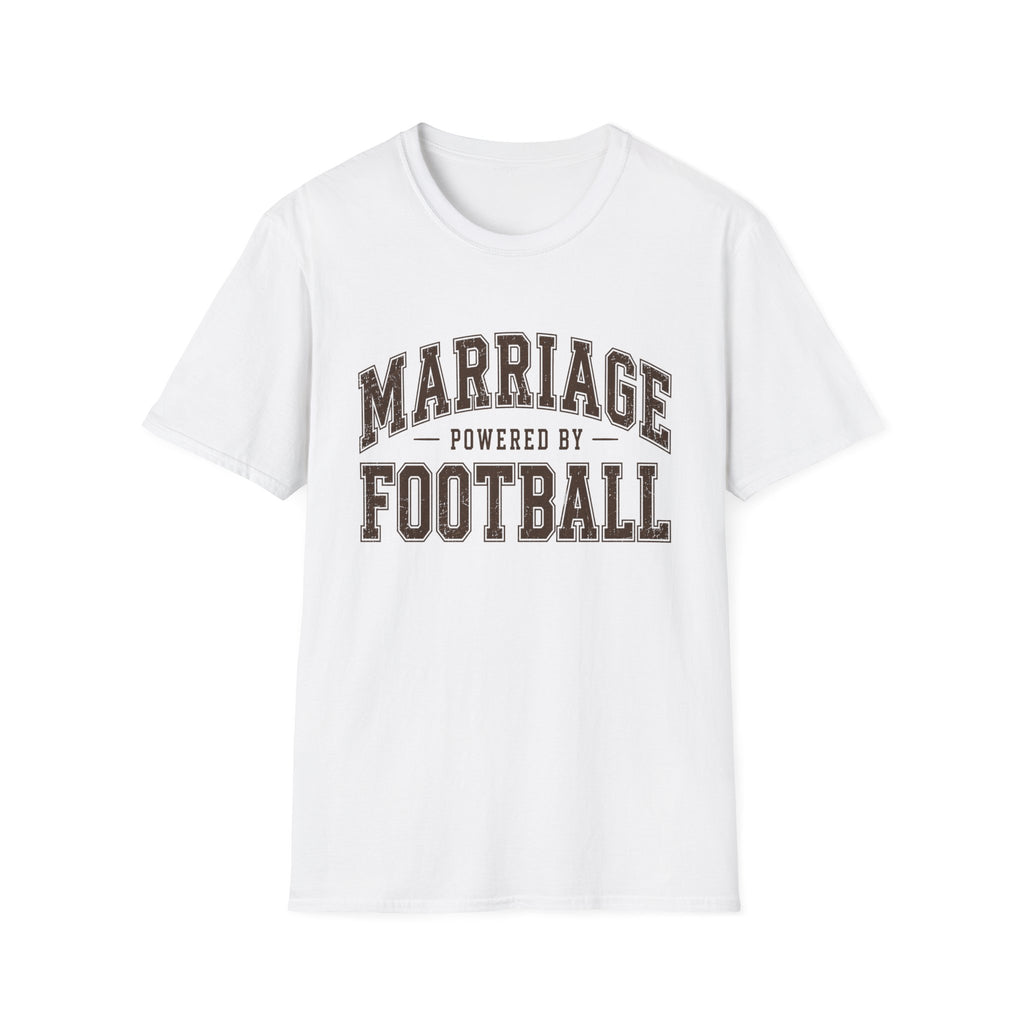 Marriage Powered by Football T-Shirt