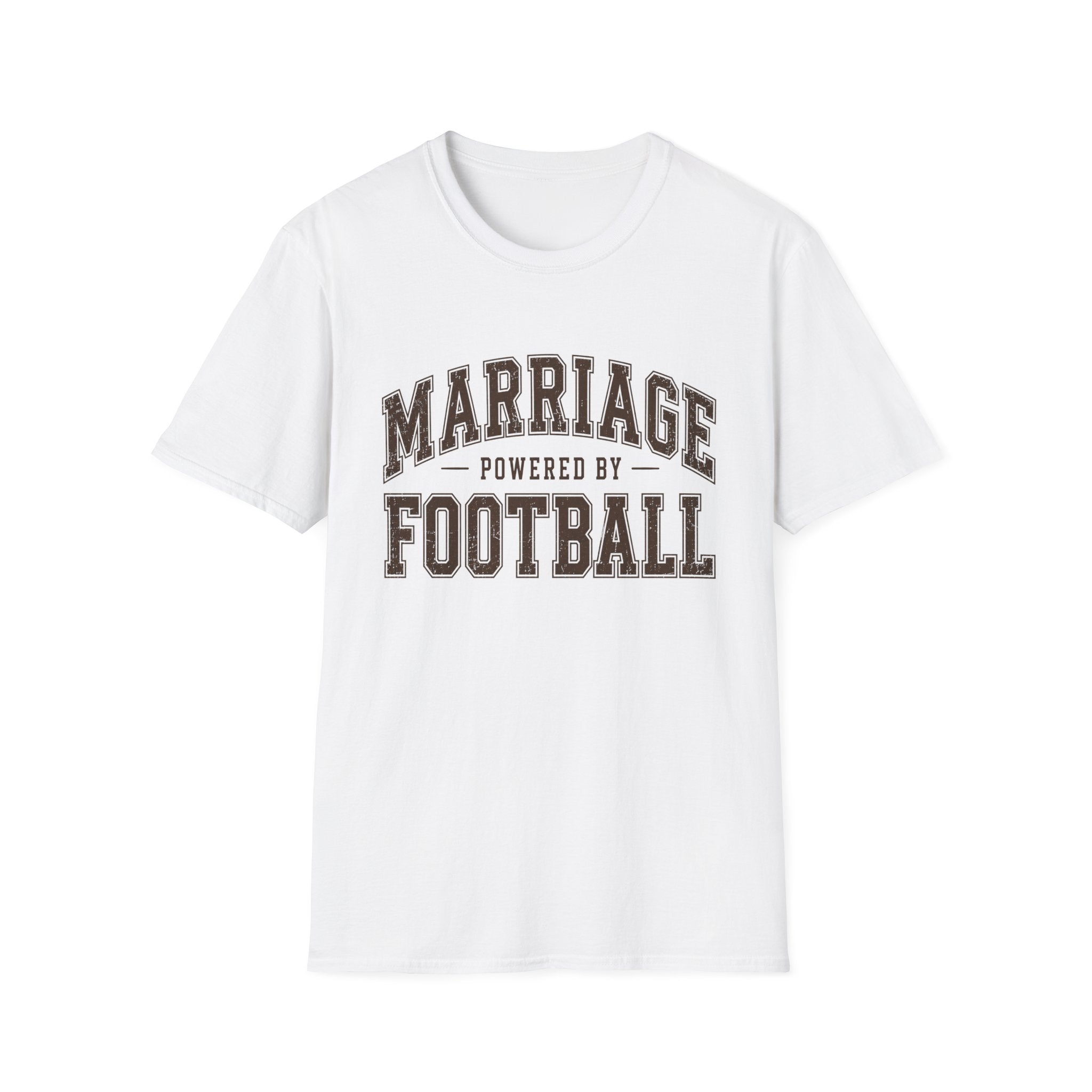 Marriage Powered by Football T-Shirt