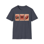 3 Red Stamp Design T-Shirt