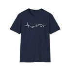 Heartbeat with Heart & Football T-Shirt
