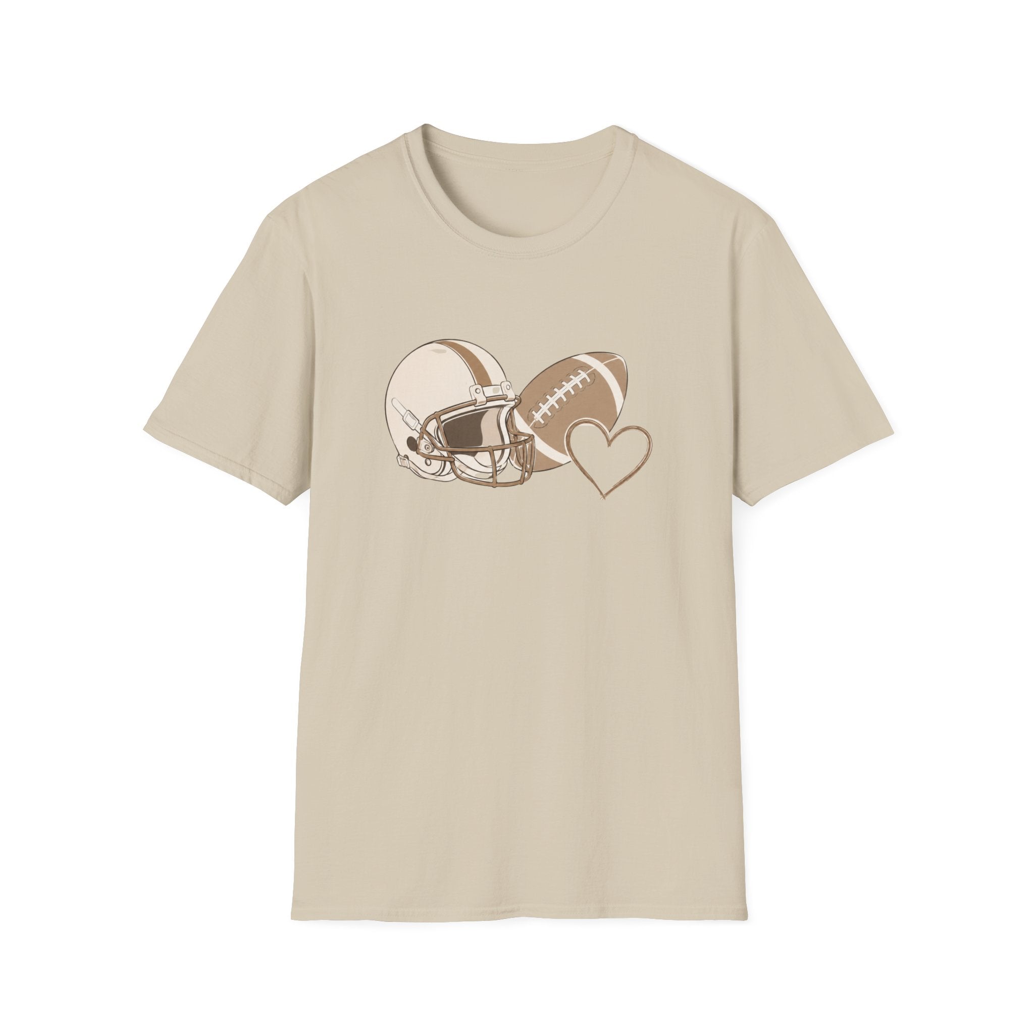 Football, Helmet, Heart T-Shirt
