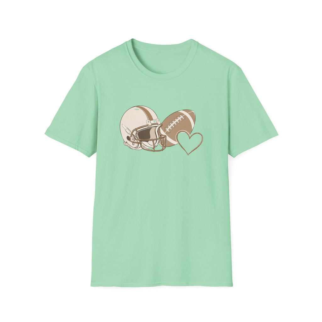 Football, Helmet, Heart T-Shirt