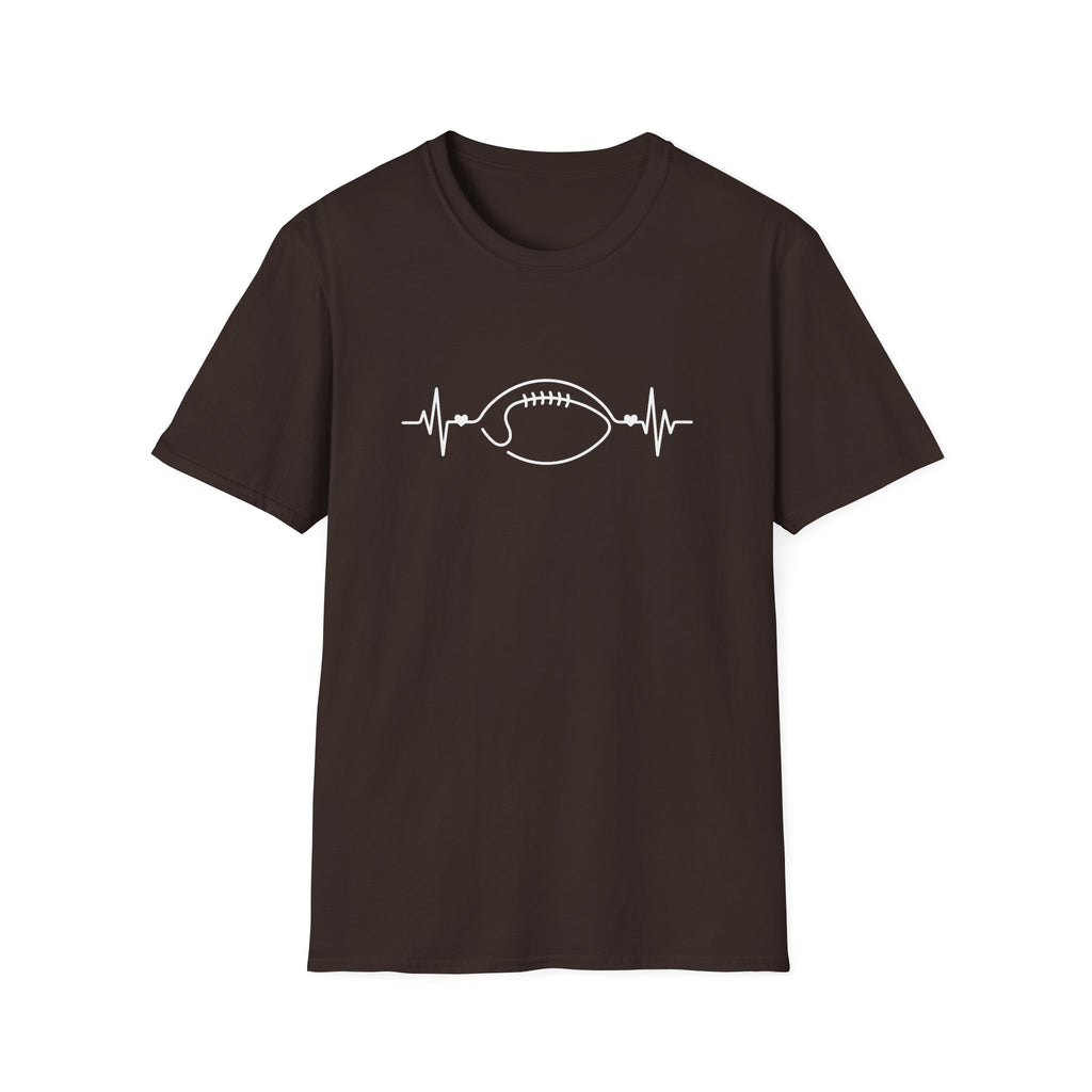 Football Heartbeat T-Shirt