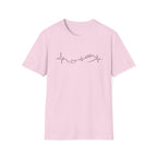 Heartbeat with Heart & Football T-Shirt
