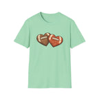 2 Football Hearts T-Shirt