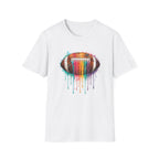 Football Dripping Colorful Paint T-Shirt