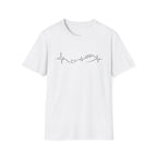 Heartbeat with Heart & Football T-Shirt