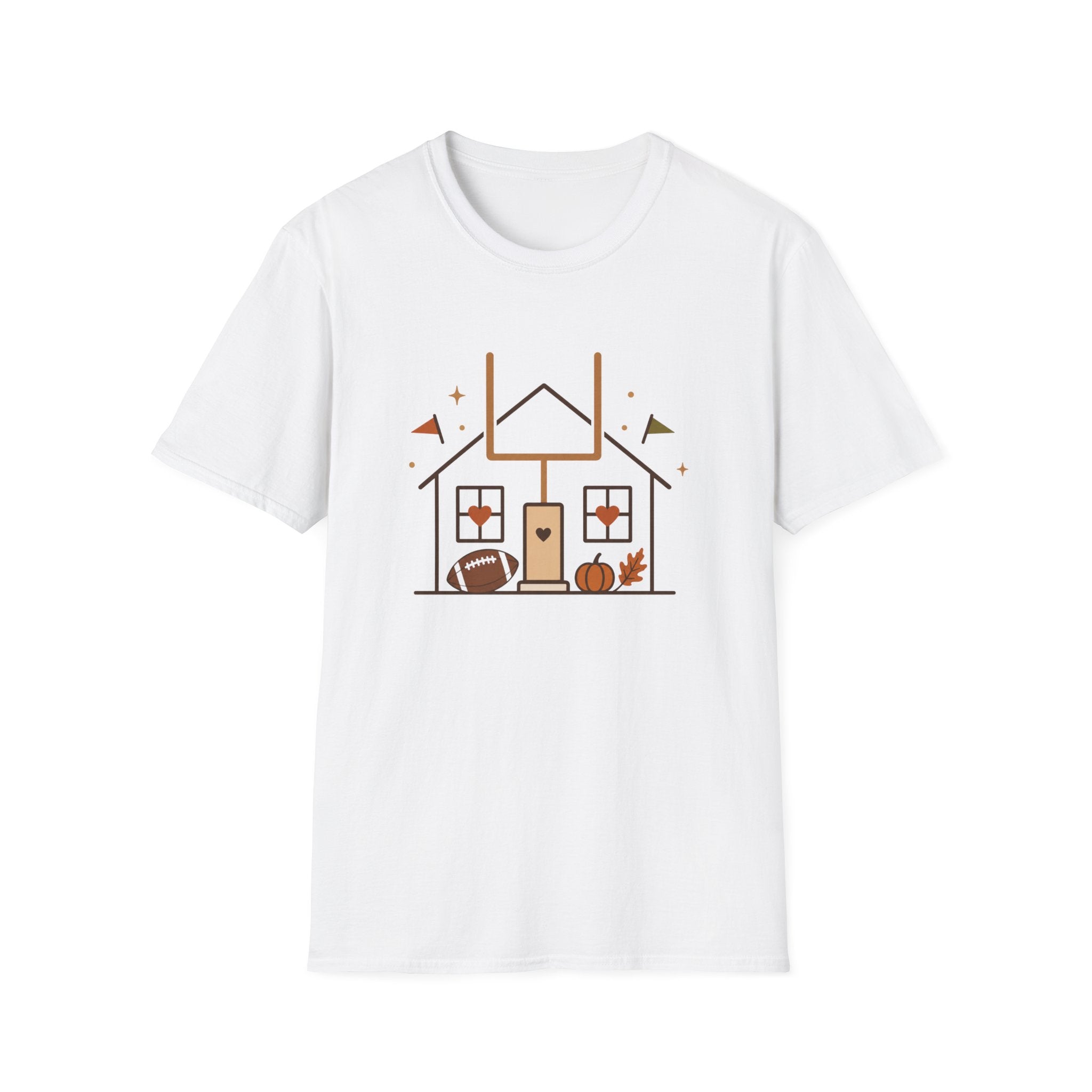 Home, Football, Pumpkin T-Shirt