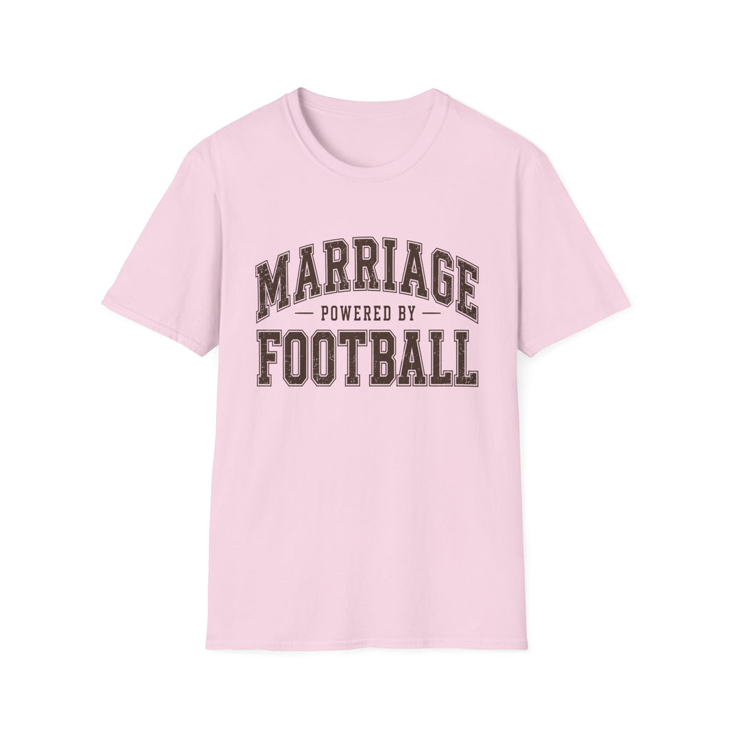 Marriage Powered by Football T-Shirt