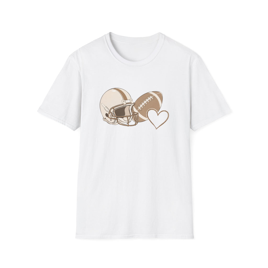 Football, Helmet, Heart T-Shirt