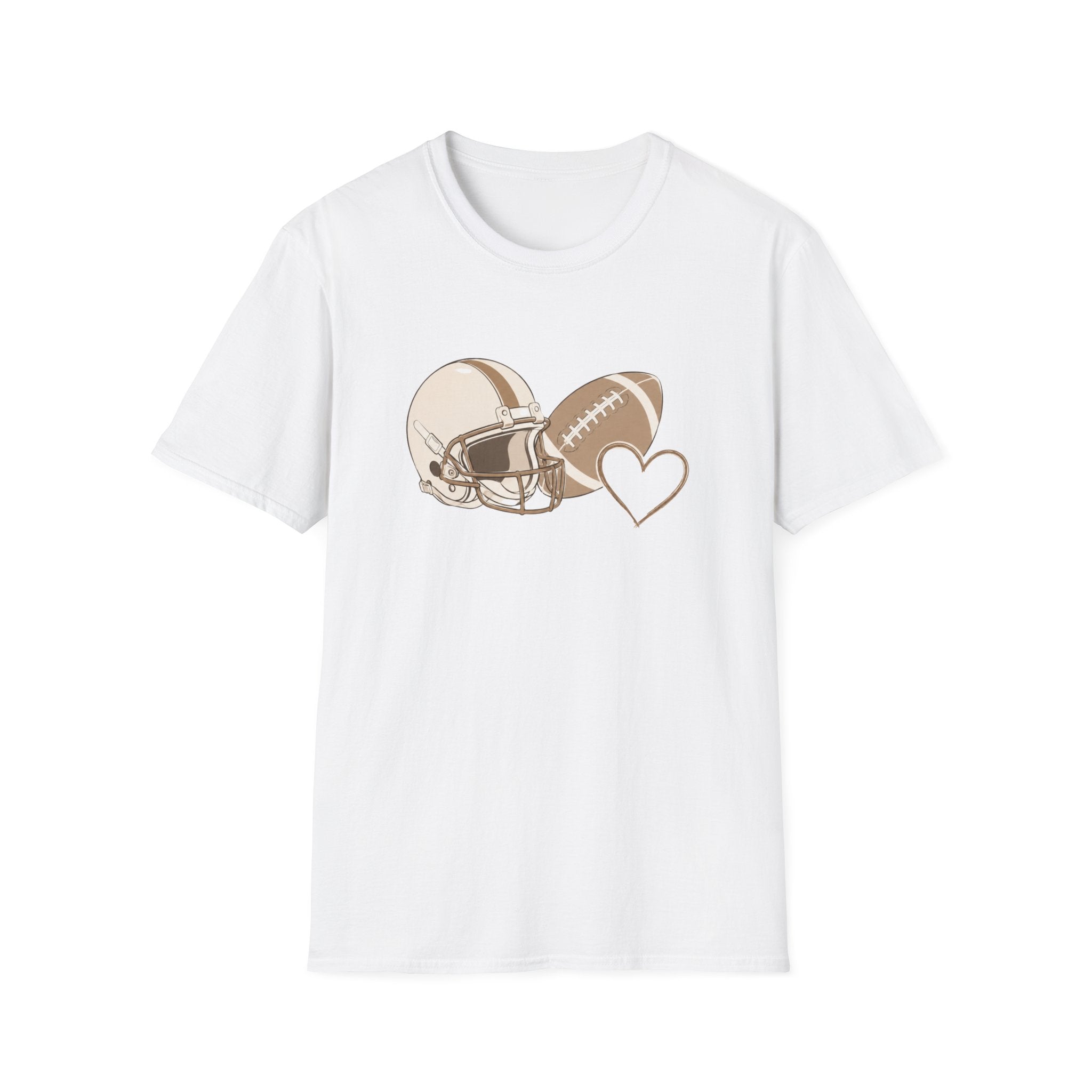 Football, Helmet, Heart T-Shirt