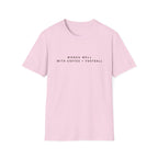 Works Well with Coffee + Football T-Shirt