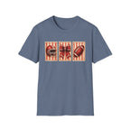 3 Red Stamp Design T-Shirt