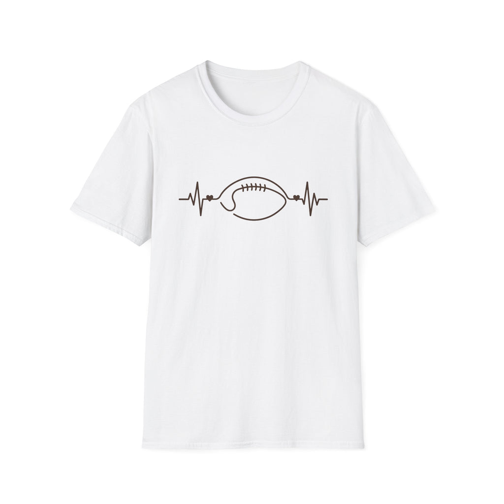 Football Heartbeat T-Shirt