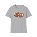 2 Football Hearts T-Shirt
