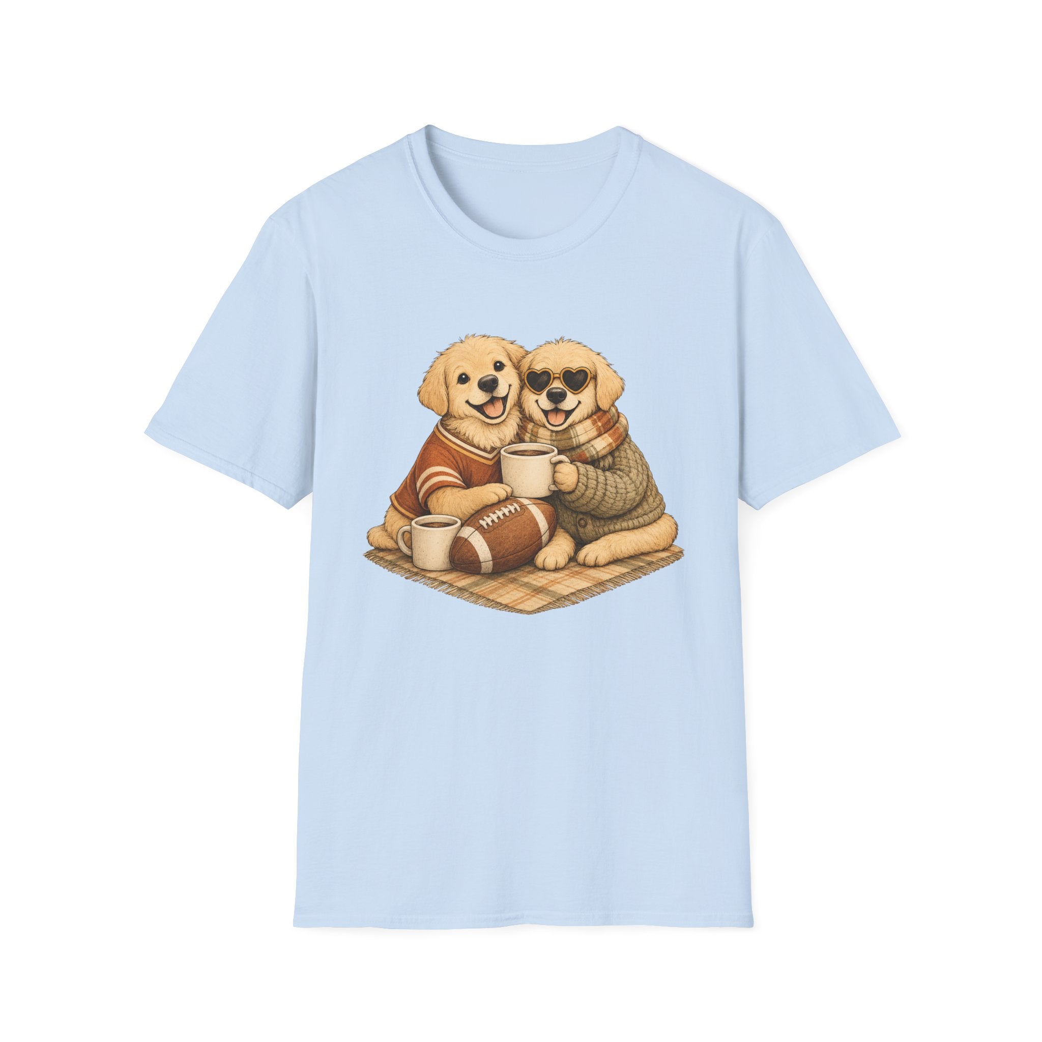 2 Dogs on blanket T-Shirt