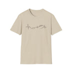 Heartbeat with Heart & Football T-Shirt