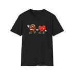 Football & Heart Holding Hands T-Shirt