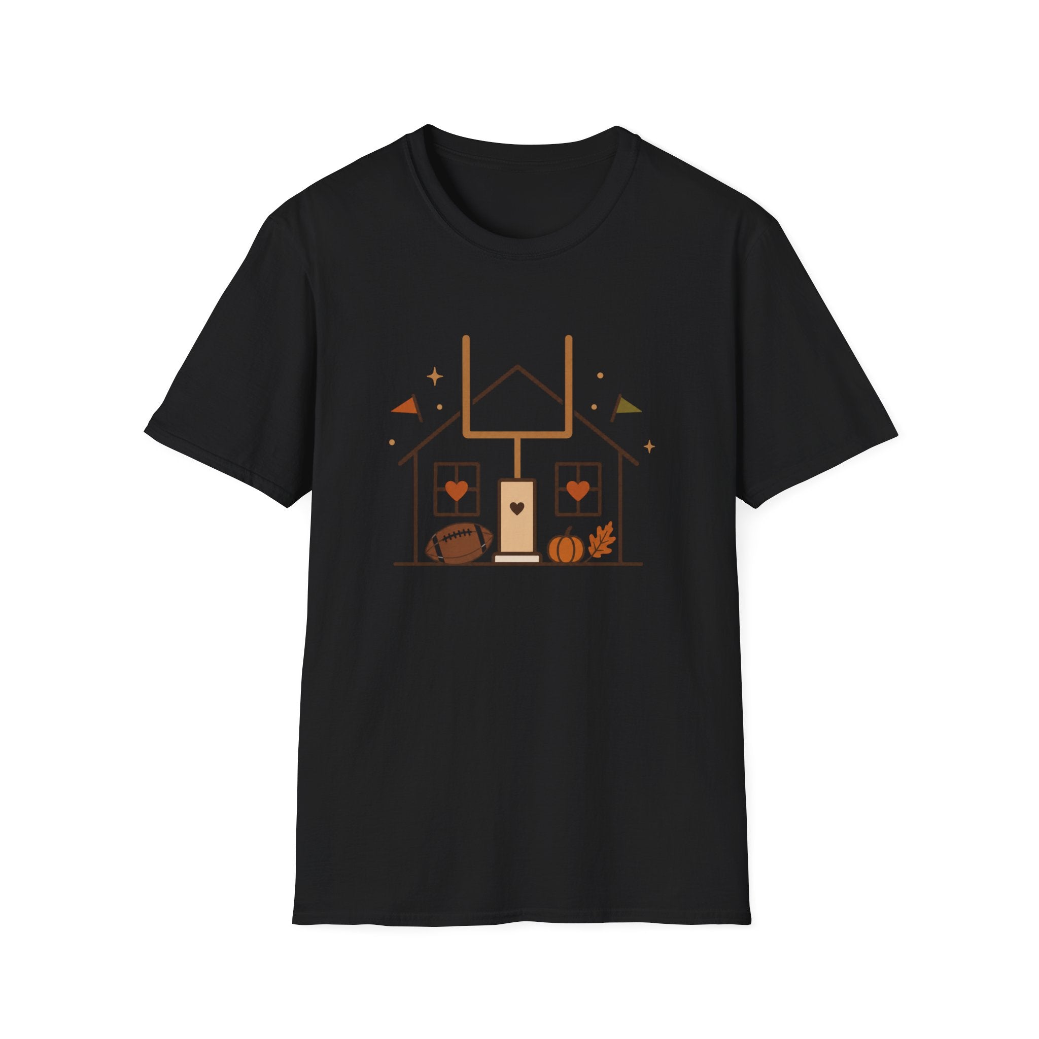 Home, Football, Pumpkin T-Shirt