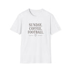 Sunday, Coffee, Football T-Shirt