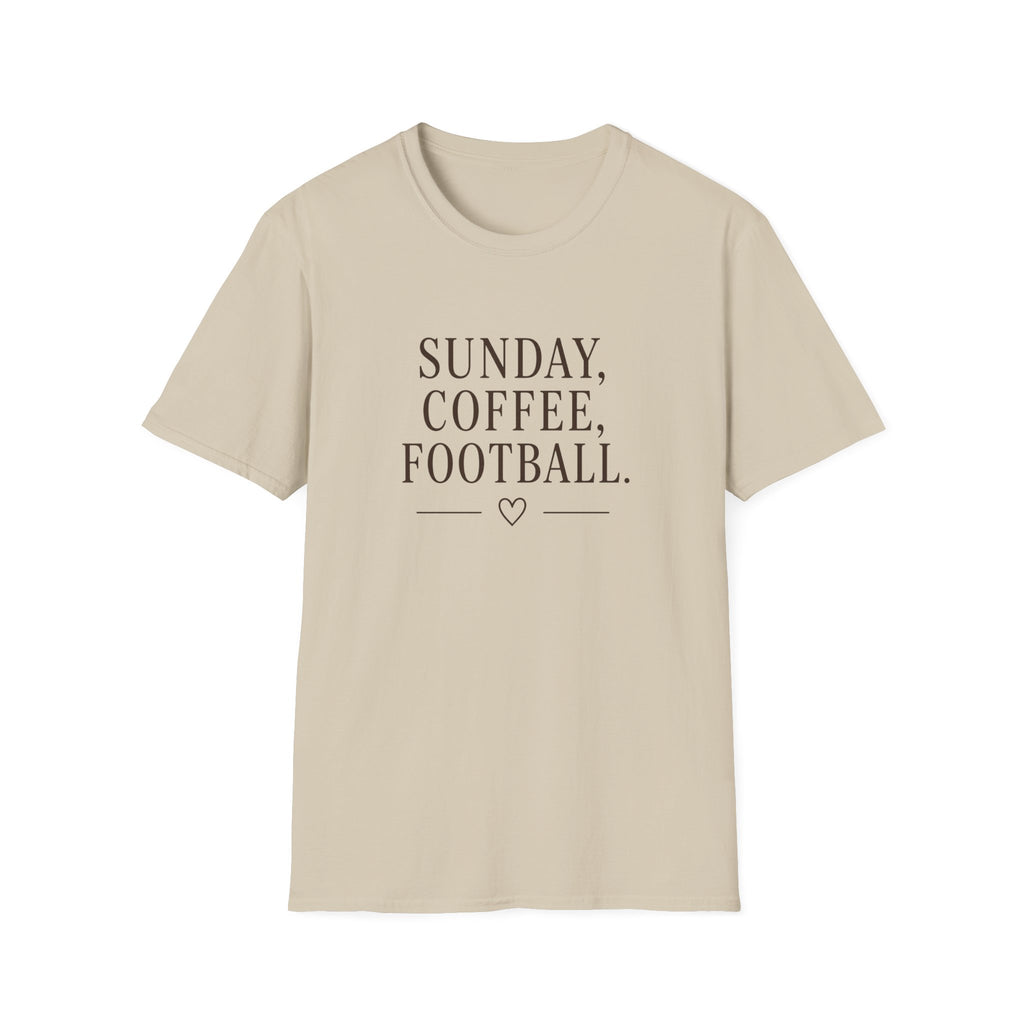 Sunday, Coffee, Football T-Shirt
