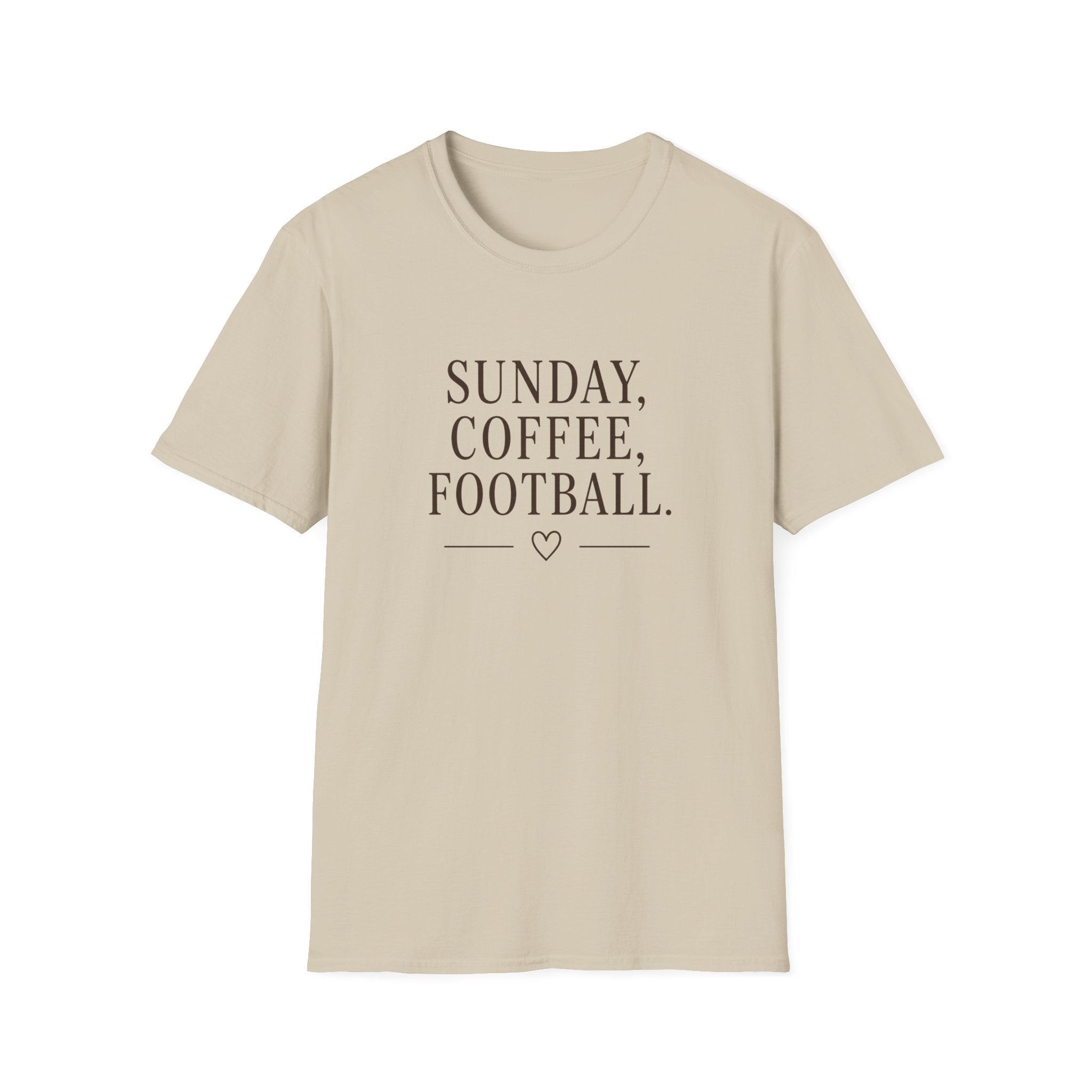 Sunday, Coffee, Football T-Shirt