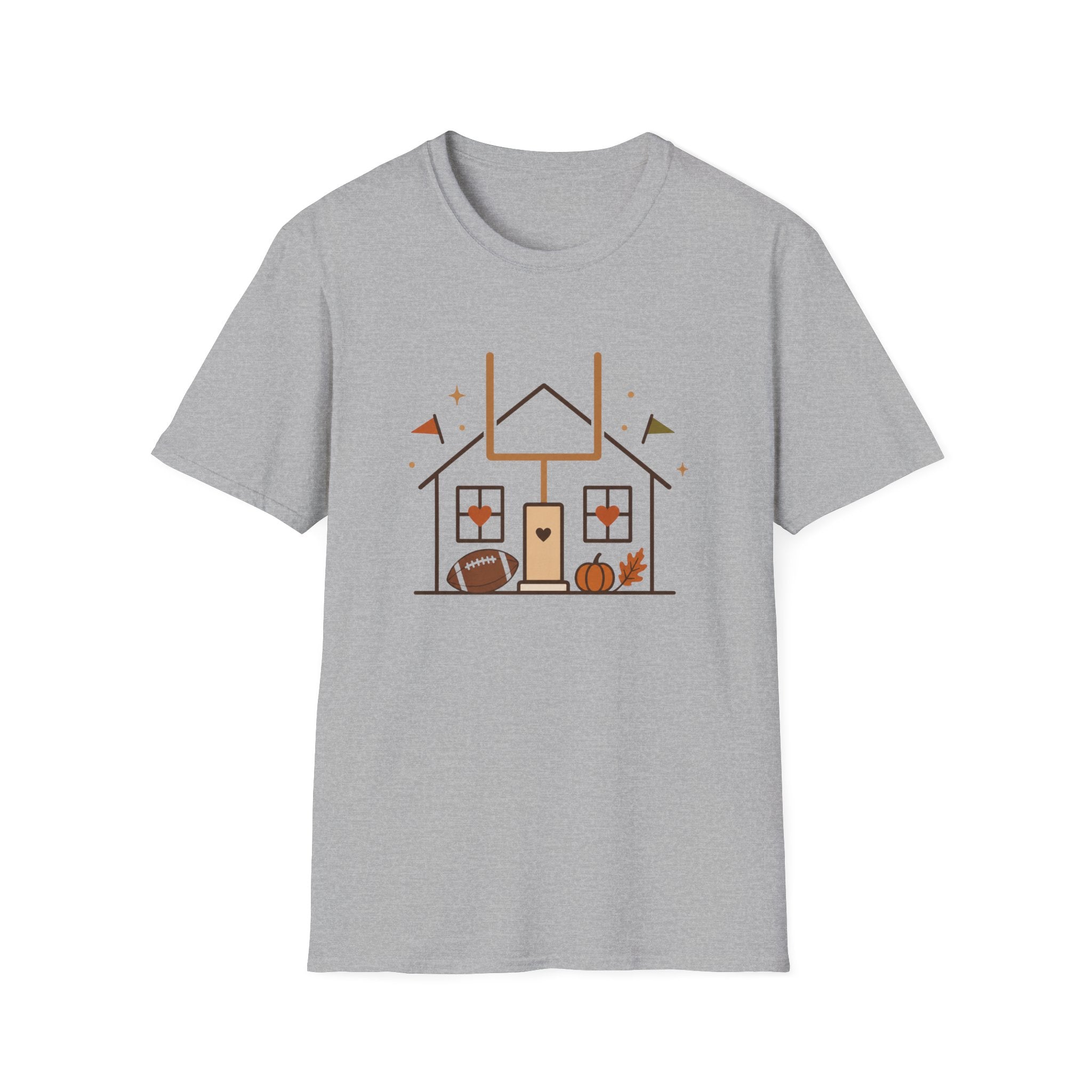 Home, Football, Pumpkin T-Shirt