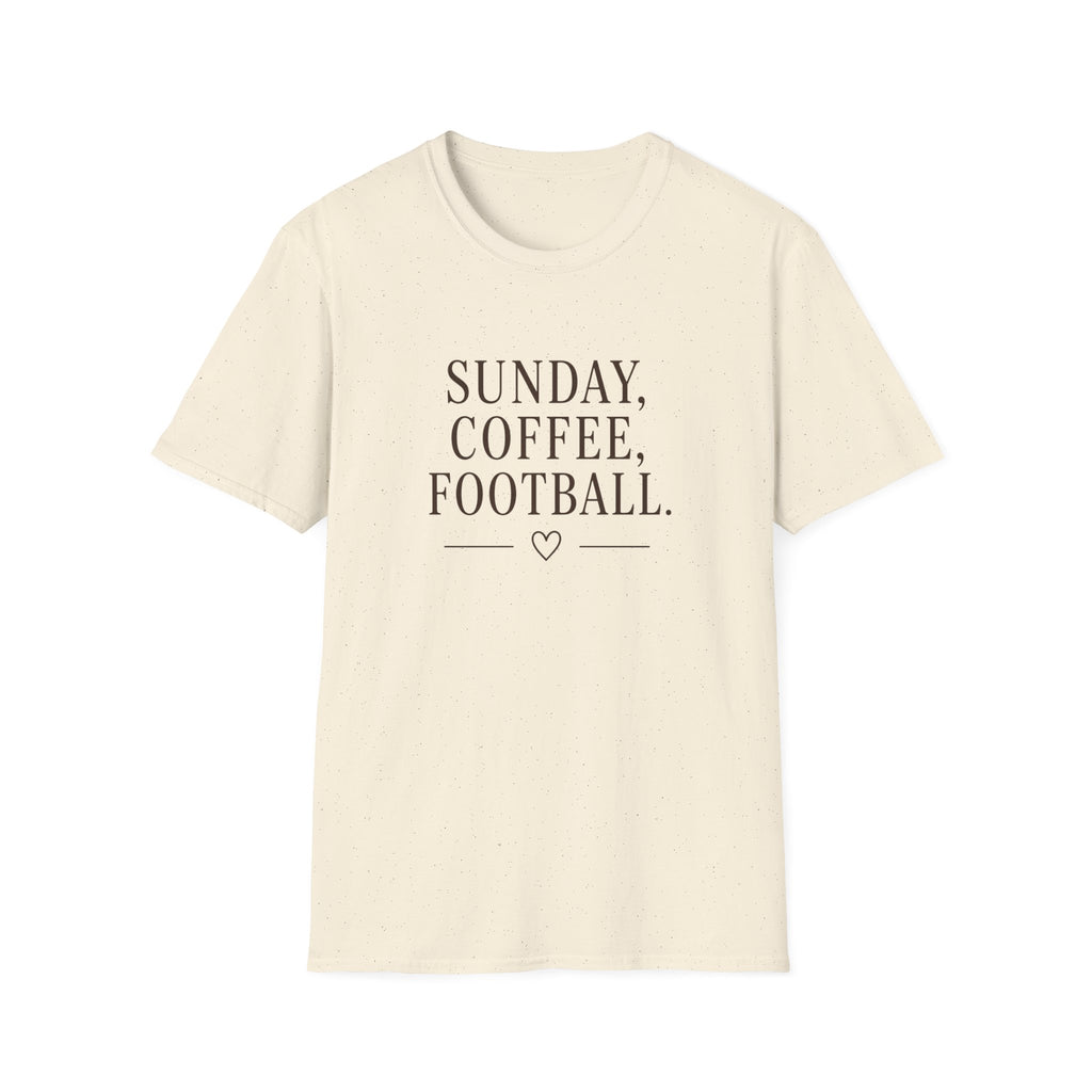 Sunday, Coffee, Football T-Shirt