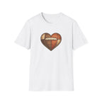 Leather Football Heart T-Shirt